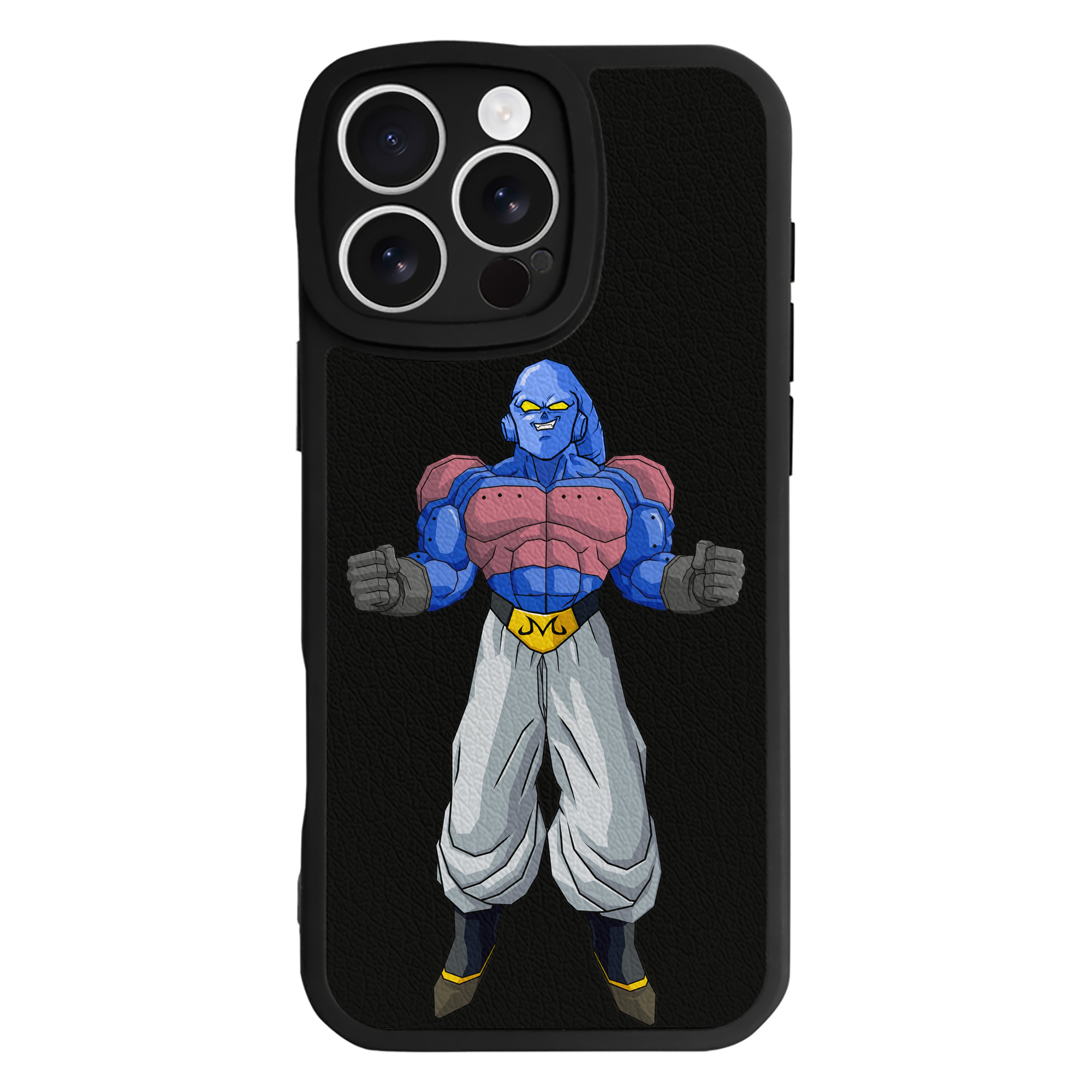 （画像用） ドラゴンボール 魔人ブウ DRAGON BALL Majin Buu 【iPhone 16シリーズ対応】シリコンスマホケース（レザー調） 材質：シリコン